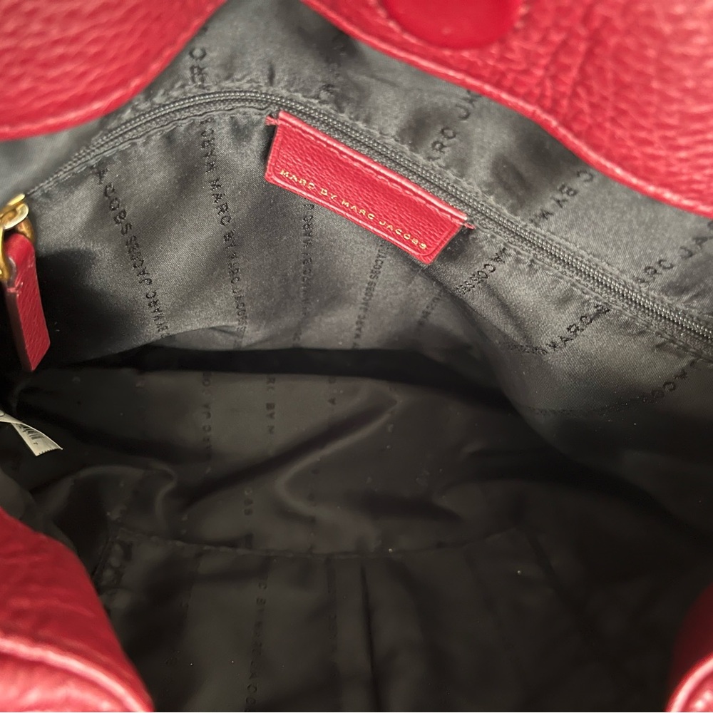 Marc by Marc Jacobs Red Leather Hobo Bag - Picture 9 of 12